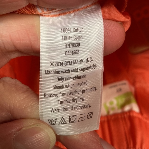 5/$20 NWT crazy 8 orange melon colored bubble shorts 5t 100% cotton - Picture 5 of 6